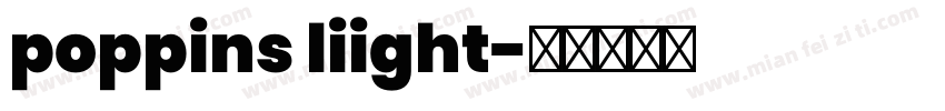 poppins liight字体转换